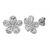 Allure Jewellery Flower Shape 925 Sterling Silver with Cubic Zircona(CZ) Women S