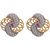Purple Spiral Gold Earrings 22K  BIS Certified and Hallmarked Gold Earrings