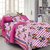 Story @ Home 136 TC 100 Cotton Pink 100 Thread Count Single Bedsheet with 1 Pillow Cover (Set of 1)