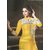 Sylph Cotton Embroidery Long Suit Dress Material Yellow color Salwar Dupatta