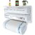 Shopper52 Triple Paper Dispenser Tri wrap, Foil Paper, Cling Cutter, Kitchen Tool