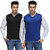 TSX Men's Blue & Black V-Neck Sweater (Pack of 2)