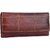 Wildhide Women Casual Brown Genuine Leather Wallet (6 Card Slots)