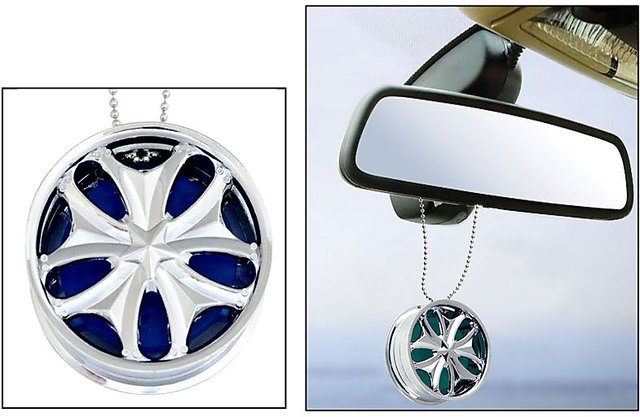 Buy Riderscart Alloy Wheel Car Hanging Air Freshener Gel Perfume