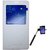 Tbz Premium Window Flip Cover Case For Samsung Galaxy Note5  With Selfie Stick Monopod With Aux -White NT5CVWHT-SELFIE