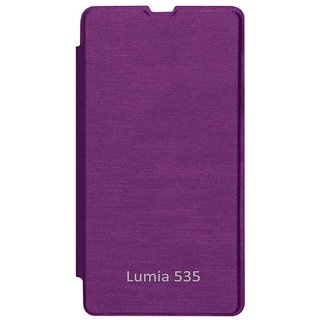 Tbz Flip Cover Case For Microsoft Lumia 535 -Purple MSL535OGPUR