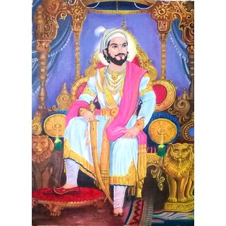Buy Canvas Painting Of Shivaji Maharaj Online 5999 From Shopclues