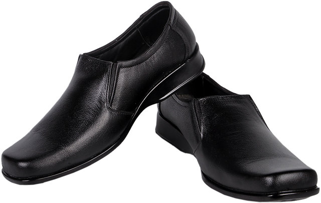 pure leather formal shoes without laces