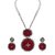 Zaveri Pearls Oxidised look Ruby Necklace set-ZPFK4165