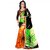 Gerbera Designer Amazing Georgette orange and Black Designer Printed Saree