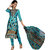 Khushali Presents Embroidered French Crepe Dress Material(Sky Blue,Multi)
