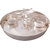 Halowishes Silver Plated 6 Inch Pooja Plate 4pcs -253