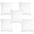 Hdecore white Cusion Filler Pack Of 5 Pc (16x16)