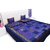 Halowishes Jaipuri Brocade Silk Double BedCover Cushion Set -402