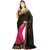 Avf Embroided Saree - Black And Pink