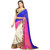 Avf Embroided Saree - Blue And White
