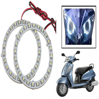 Buy Capeshoppers Angel Eyes Led Ring Light For Suzuki Access 125 Scooty White Set Of 2 Online 750 From Shopclues