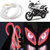 Capeshoppers Flexible 30Cm Audi / Neon Led Tube For Hero Motocorp Ignitor 125 Drum- Red