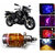 THE ONE CUSTOM 3 Led H4 Headlight With Multi Color Flashing Ring For Tvs Apache Rtr 160 - White