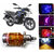 Capeshoppers 3 Led H4 Headlight With Multi Color Flashing Ring For Bajaj Discover 125 T - White