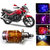 THE ONE CUSTOM 3 Led H4 Headlight With Multi Color Flashing Ring For Hero Motocorp Passion Pro Tr - White