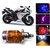 Capeshoppers 3 Led H4 Headlight With Multi Color Flashing Ring For Yamaha Yzf-R1 - White