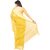 Golden color Indian  Traditional Tant  cotton saree  with golden Zori Broder an
