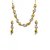 Zaveri Pearls Gold Plated Gold & White Alloy Necklace Set For Women
