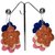 Angelfish Crochet flower earrings- AELHANKJP018