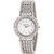 Gravity Round Dial Silver Metal Analog Watch For Women