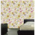 Mesleep Floral Design Water Active Wall Paper - No Glue, Just Water