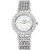 Evelyn White Round Dial Silver Metal Analog Watch For Women