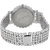 Evelyn White Round Dial Silver Metal Analog Watch For Women