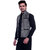 Calibro Grey Valvet Nehru Jacket