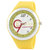 Evelyn Round Dial Yellow Silicone Strap Quartz Watch For Men