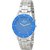 Evelyn Multicolor Round Dial Silver Metal Analog Watch For Women