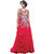 AVF Embroidered Ethnic Semi-Stitch Dress - Red AVF-95-9021