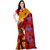Aaina Red & Yellow Faux Georgette Printed Saree