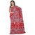 Fabdeal Casual Wear Red Colored Heavy Faux Georgette Sarees