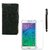 Ygs Diary Wallet Case Cover  For   Samsung Galaxy J2-Black  With Tempered Glass  And Griffin Stylus Pen