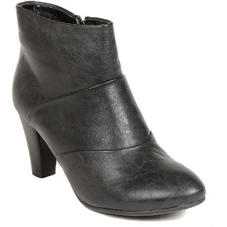 TEN In The Mainstream Womens Black Ankle Length Boots