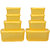 Ratan Plastics Vega Set of 8 Pieces , Yellow