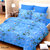 King Size Blue Cotton Bed Sheet (TSJ-08)