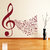Decor Kafe Music Notes Wall Sticker (32x30 Inch)