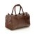 MBOSS Brown Leather Duffel Bag (No Wheels)