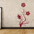 Decor Kafe Black Flower Floral Wall Sticker (18x32 Inch)