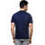Enquotism Blue Round Neck Half Sleeve T-Shirt For Men