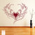 Decor Kafe Love Heart Abstract Wall Sticker 43x37 Inch)