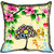 meSleep Multi Floral Digitally Printed Cushion Cover (16x16)