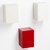 Bluewud Wall Shelf  Display Rack - ColorCube (Set of White, White  Red)